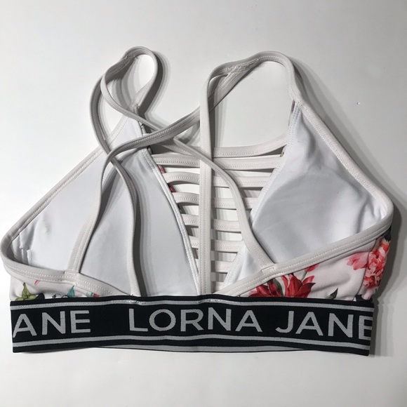 Lorna Jane High Intensity Broderie Floral Sports Bra XSMALL. - Picture 4 of 4